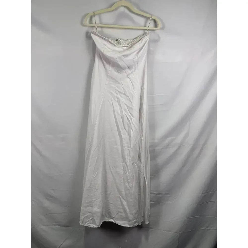 Favorite Daughter White Favorite Linen Dress Size 8 minor fabric pull - Picture 4 of 11